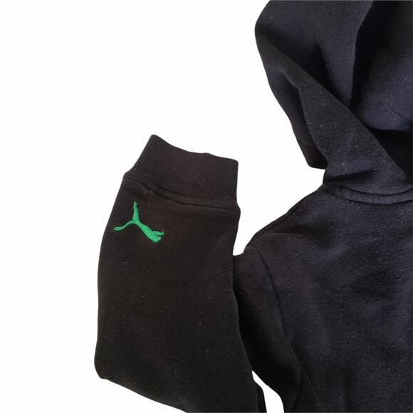 2 FOR $5 SALE Boy's Puma Black Zip Up Hoodie Size 4 - Picture 5 of 9